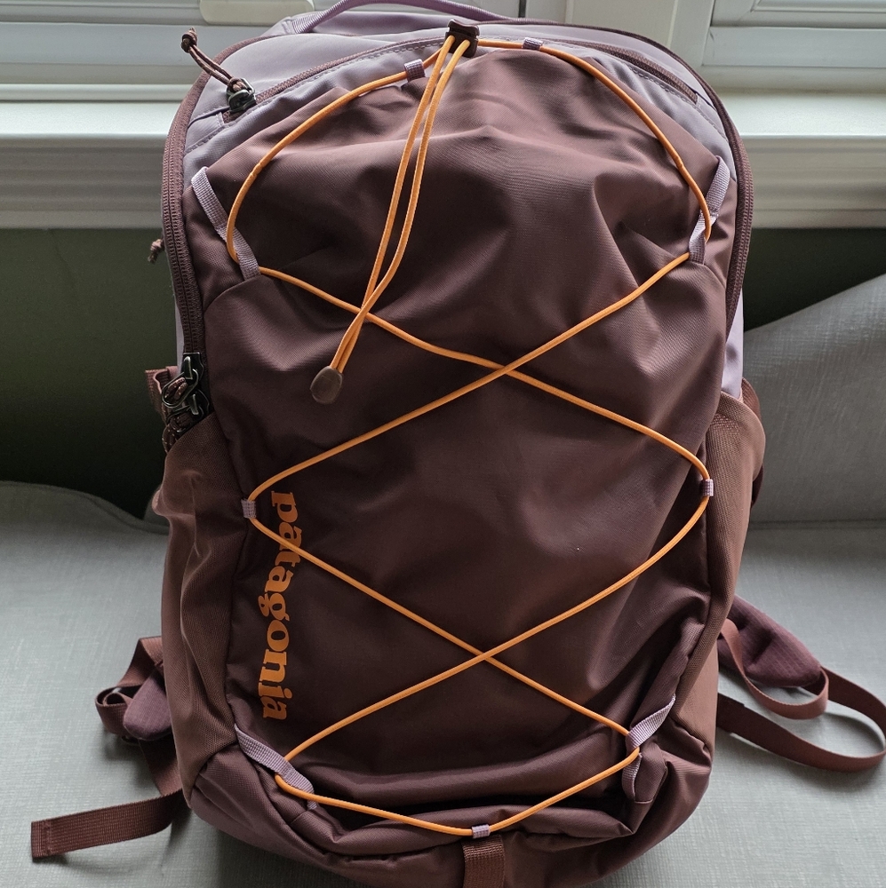 Patagonia Burgundy and Orange Backpack